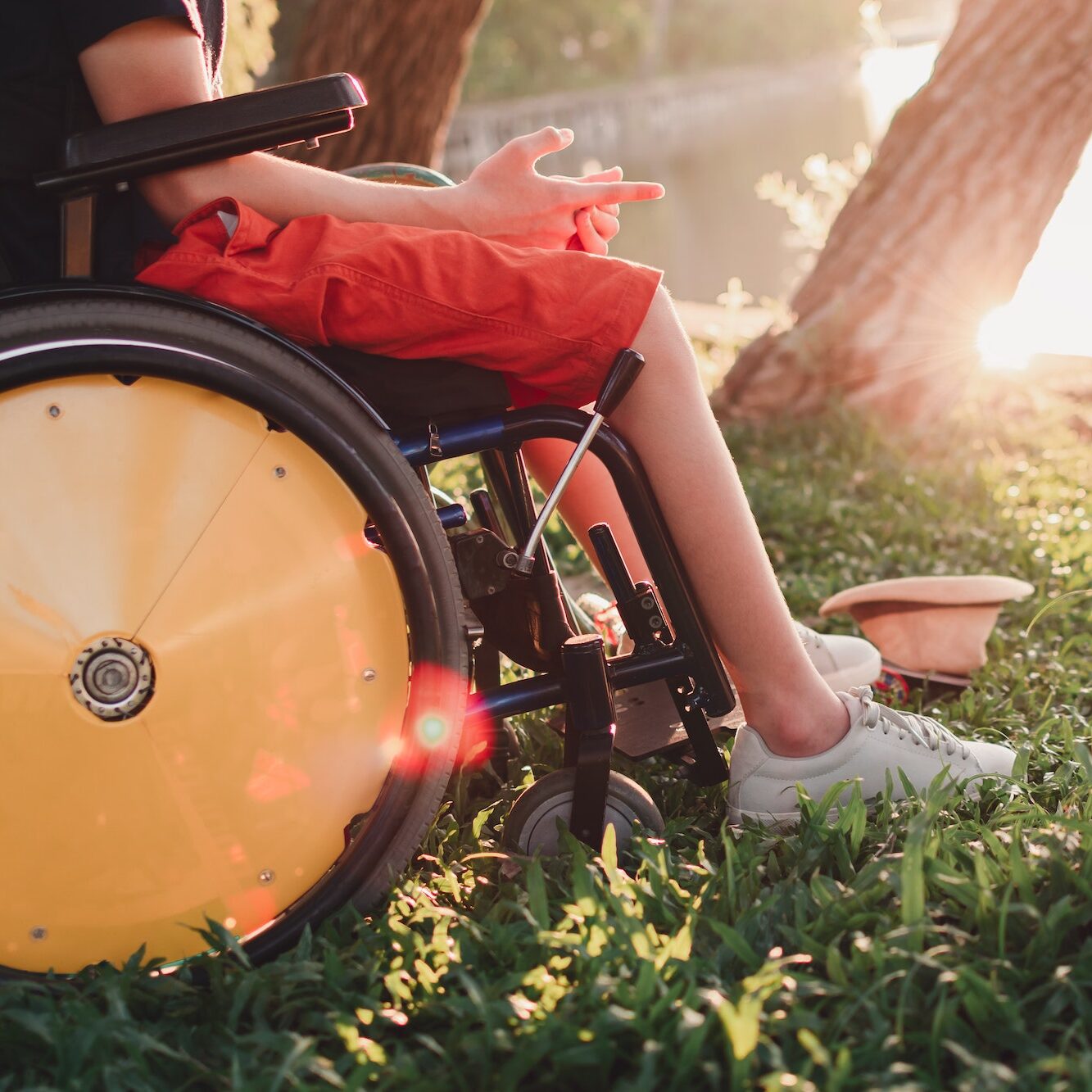 Disabled person in wheelchair